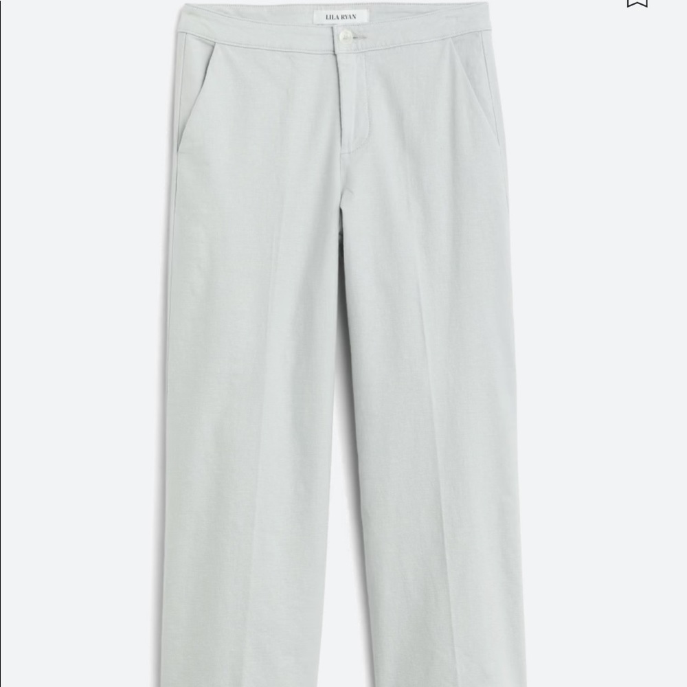 Lila Ryan Andi Cropped Linen Wide Pants